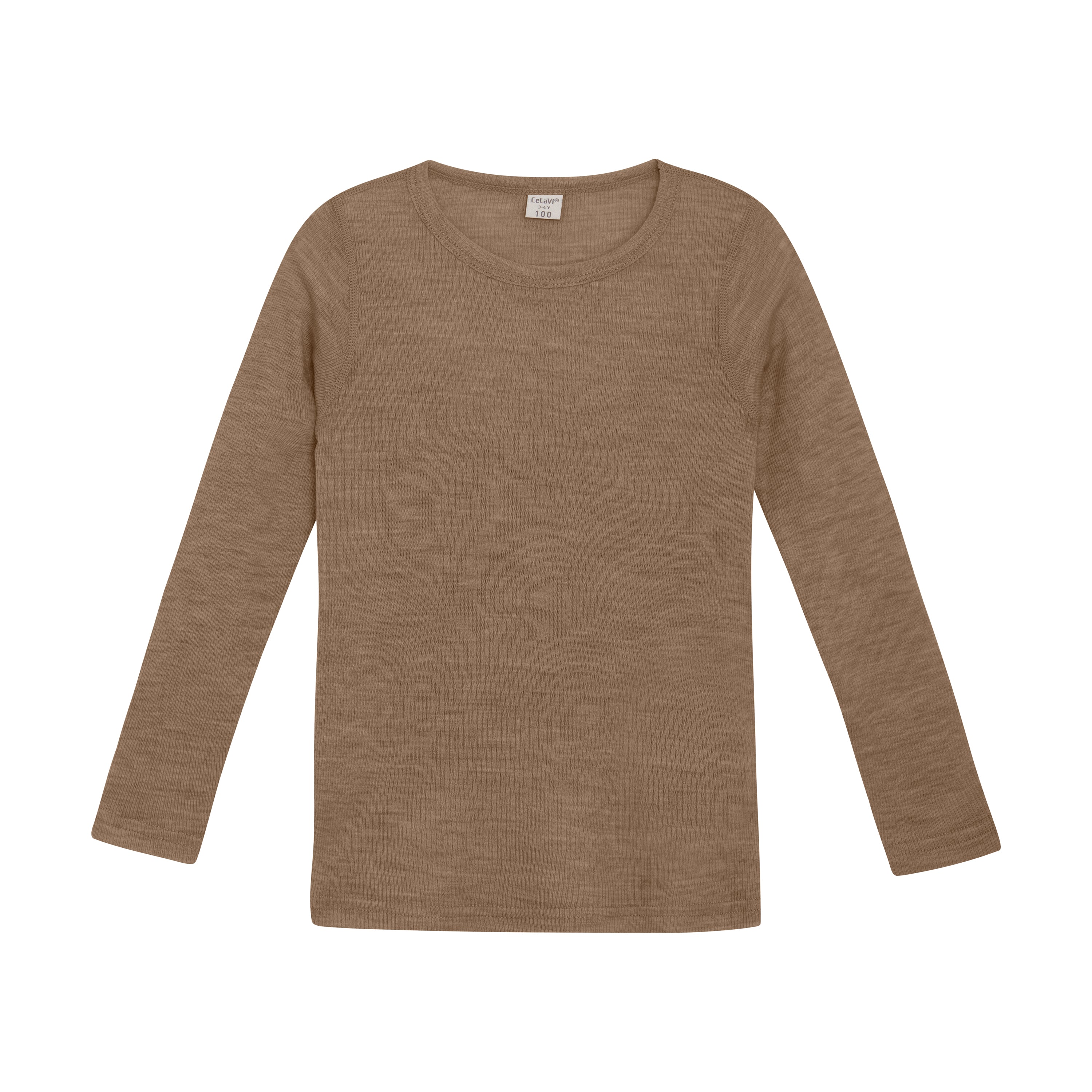 CeLaVi Ripp-Wollshirt - Cocoa Cream CeLaVi