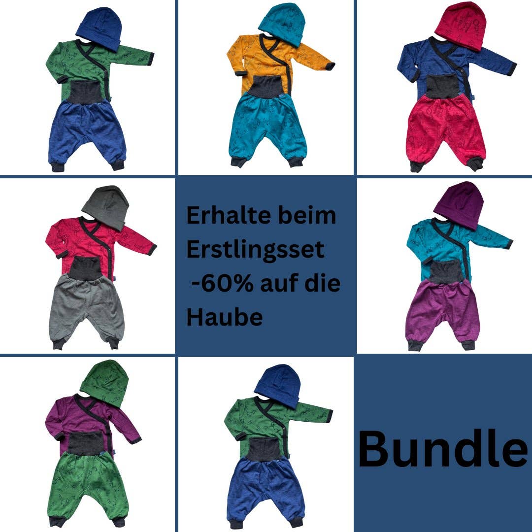 Wickelbody fels grau, Merinowolle & Seide (bio/GOTS): 62-68 Glückskind