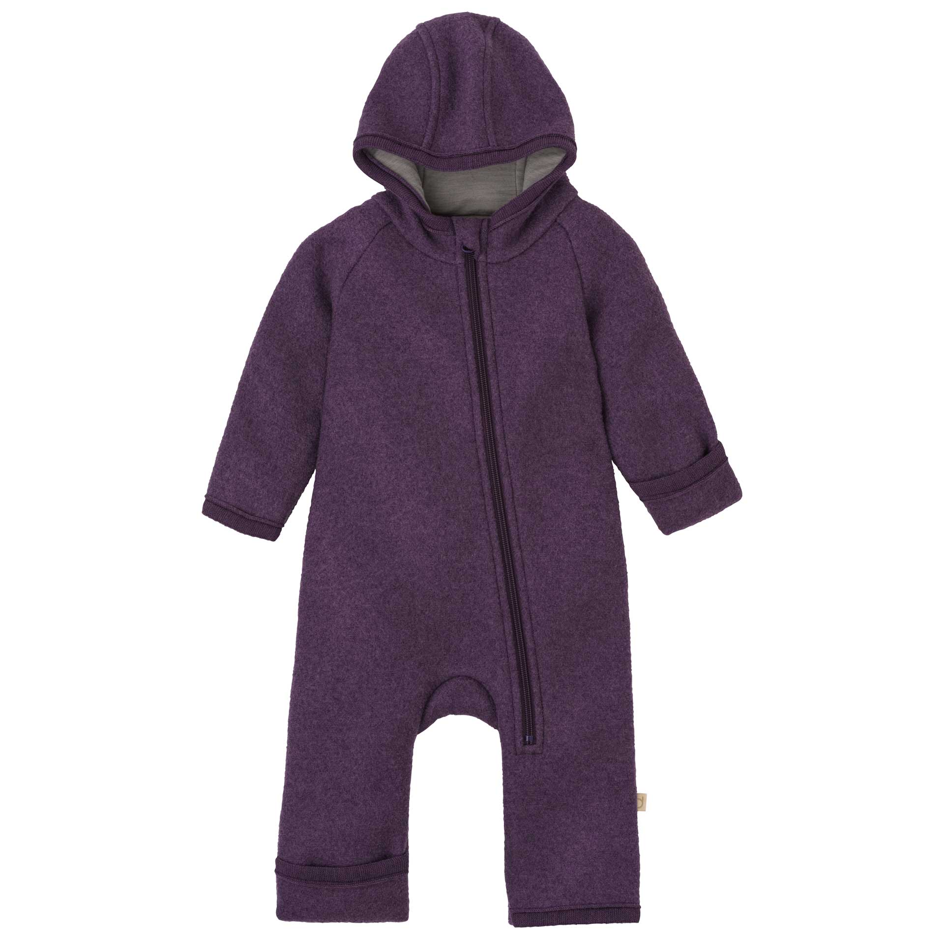disana Zipp-Overall - der Walkoverall mit Reisverschluss - Aubergine Disana