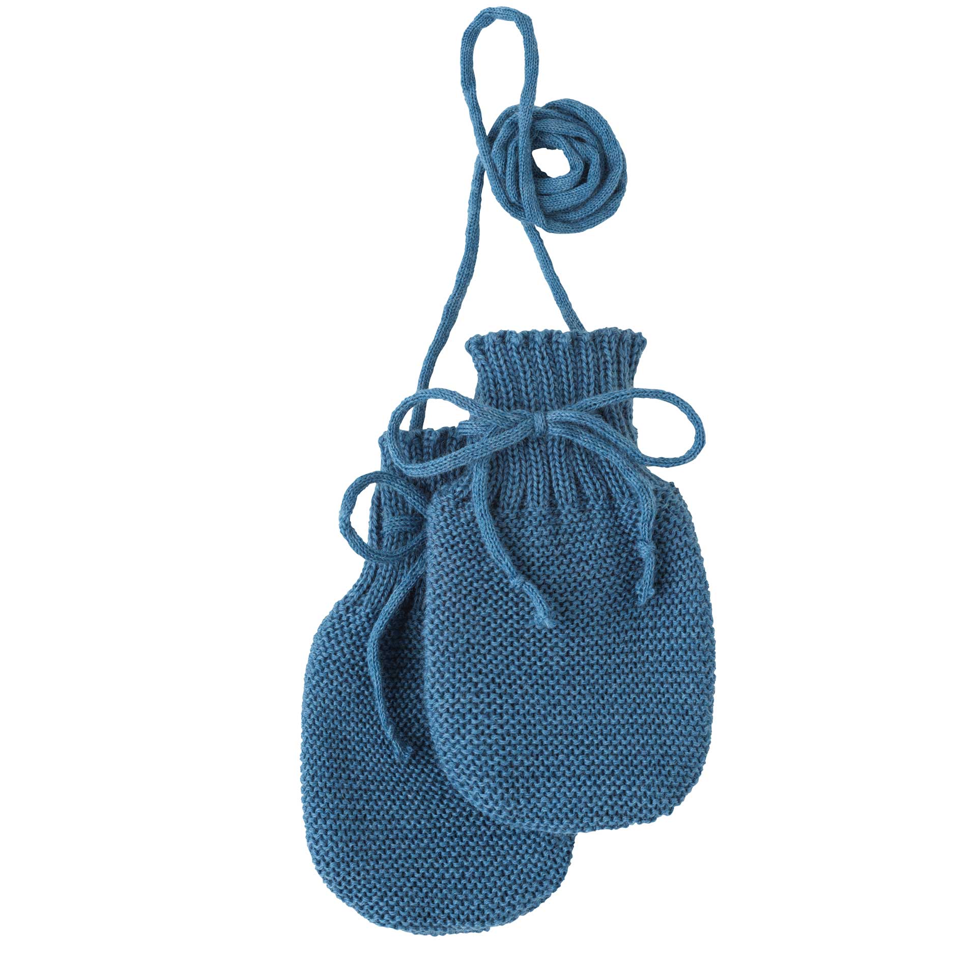 Disana Strick-Handschuhe - Taubenblau Disana