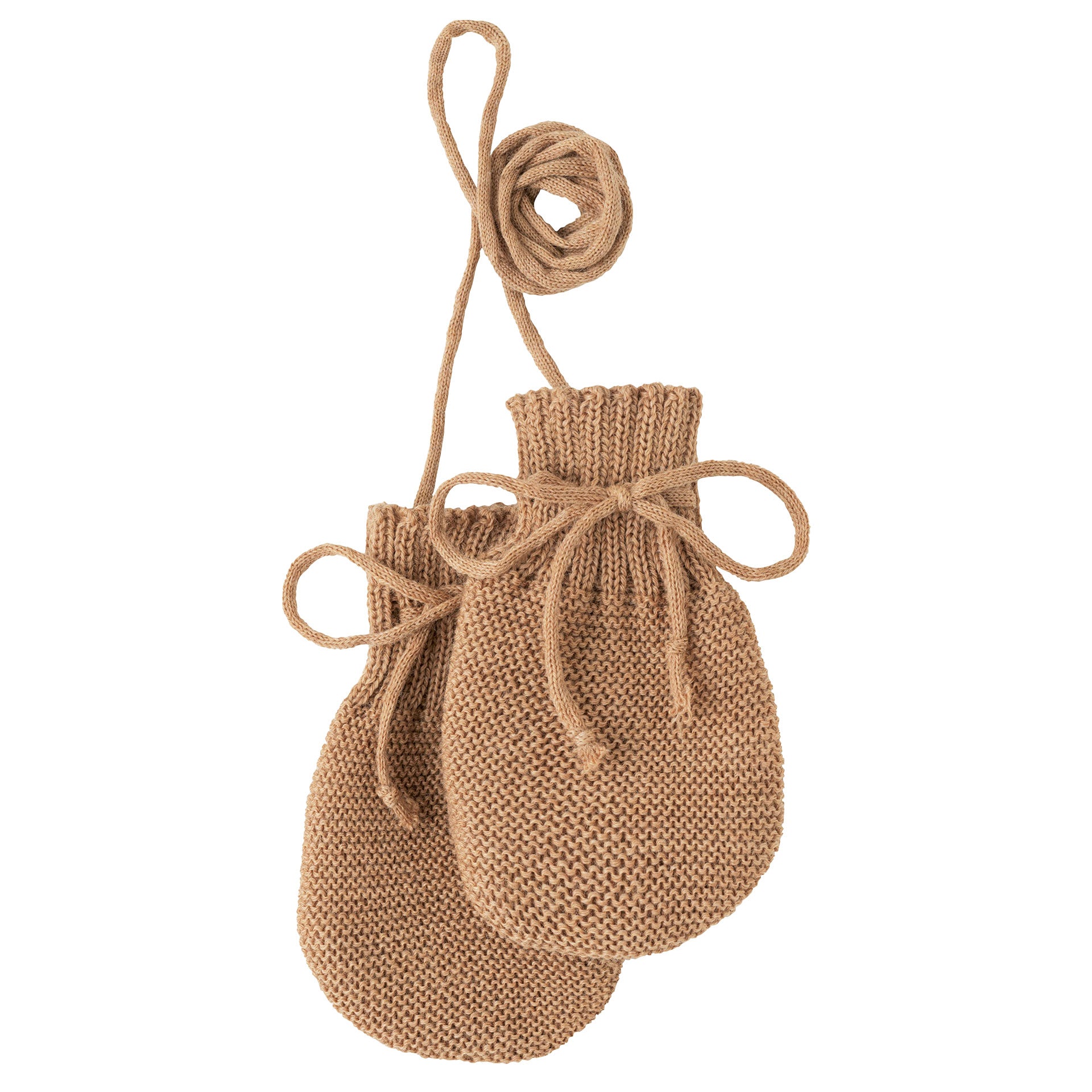 Disana Strick-Handschuhe - Karamell Disana