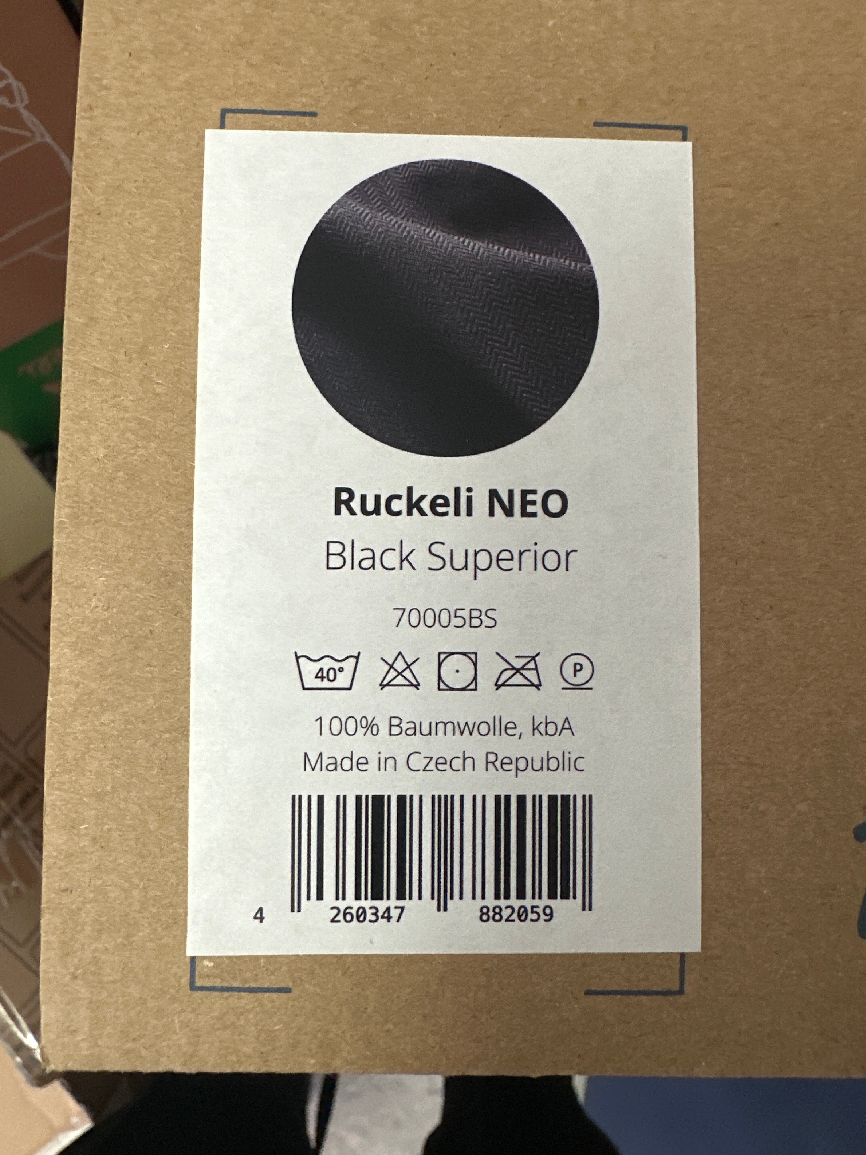 Ruckeli NEO Babytrage - black supereior Ruckeli