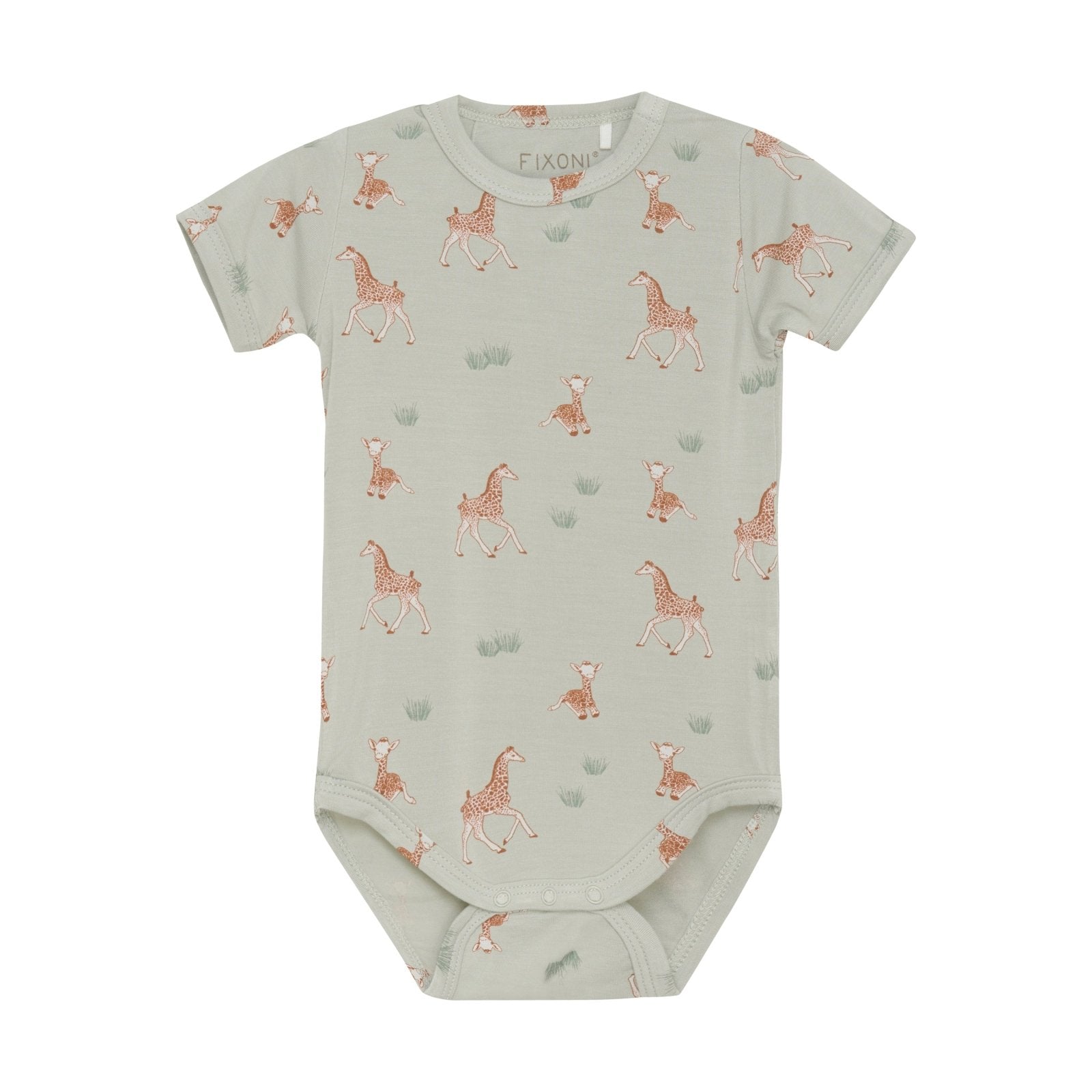Fixoni Bambus Body kurzarm - Mineral Gray fixoni