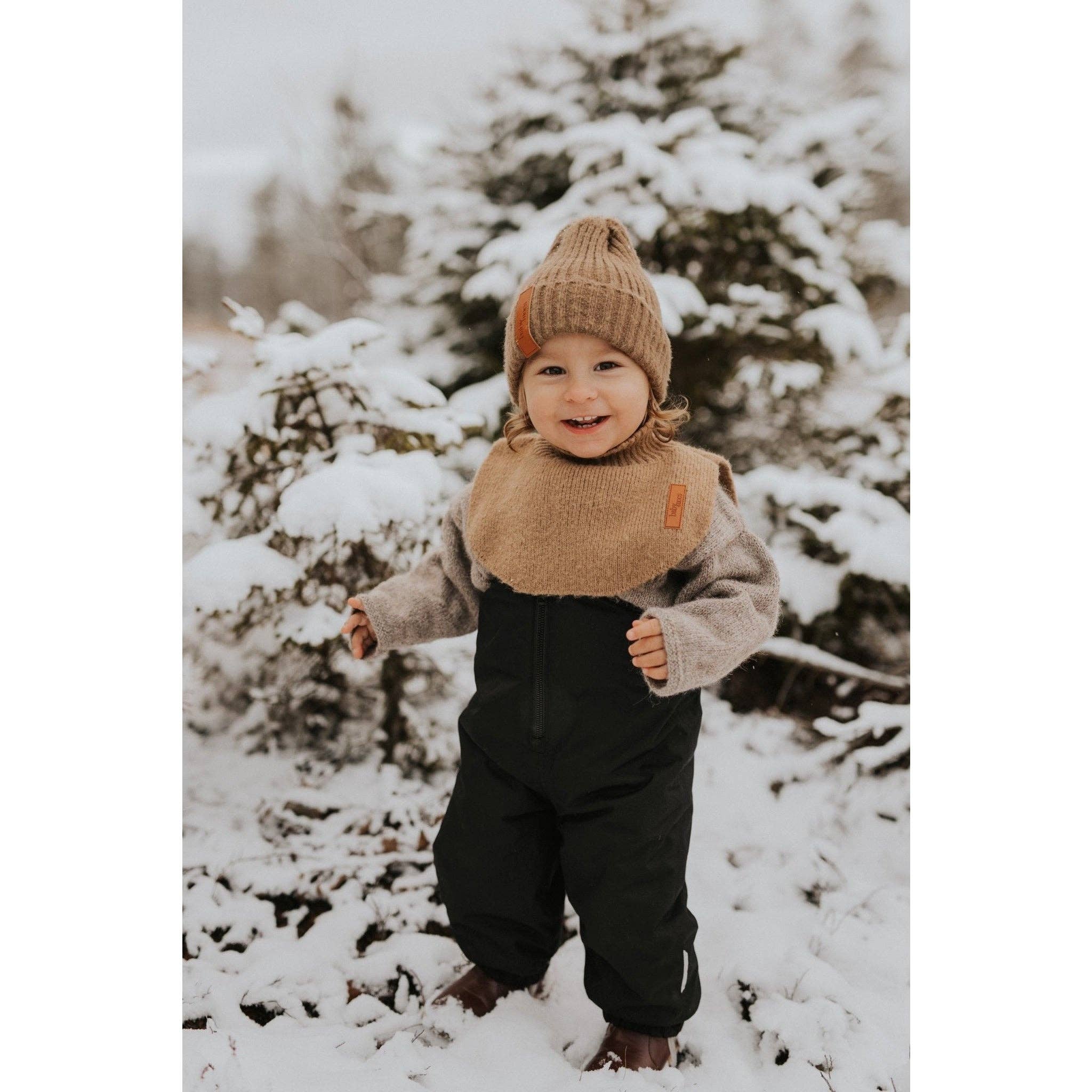 Halsschmeichler aus Bio-Baumwolle Kind - olive BabyMocs