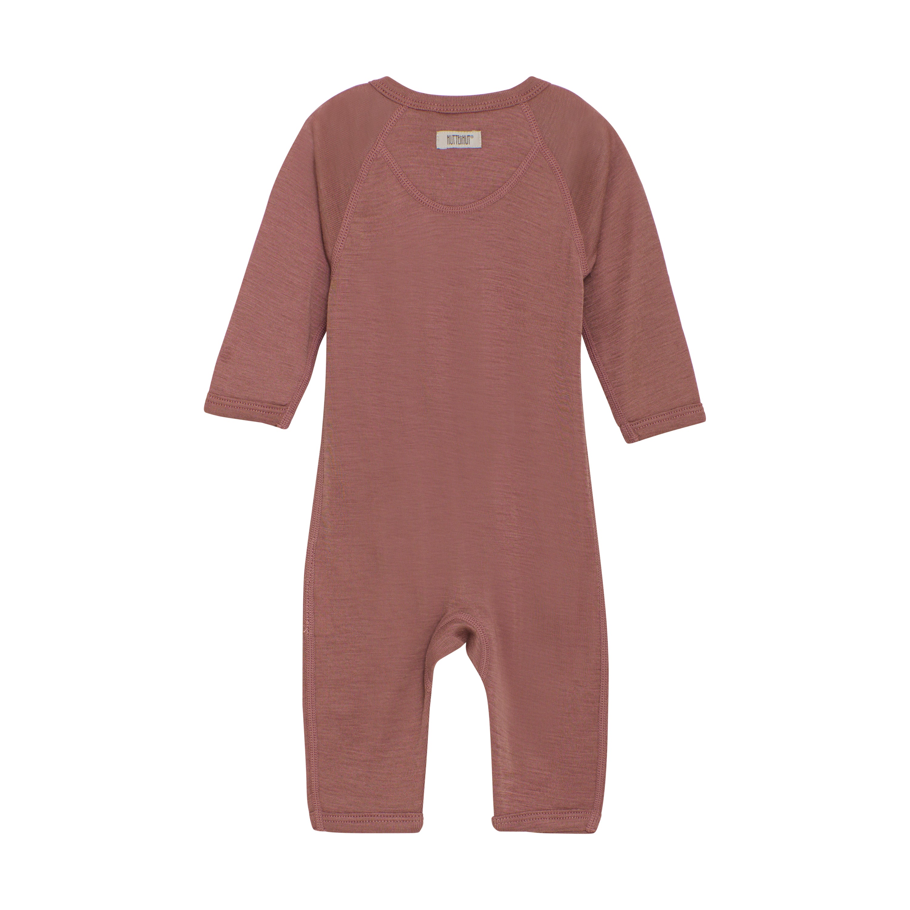 Huttelihut Wolle-Seide Strampfler / Pyjama - Burlwood Huttelihut