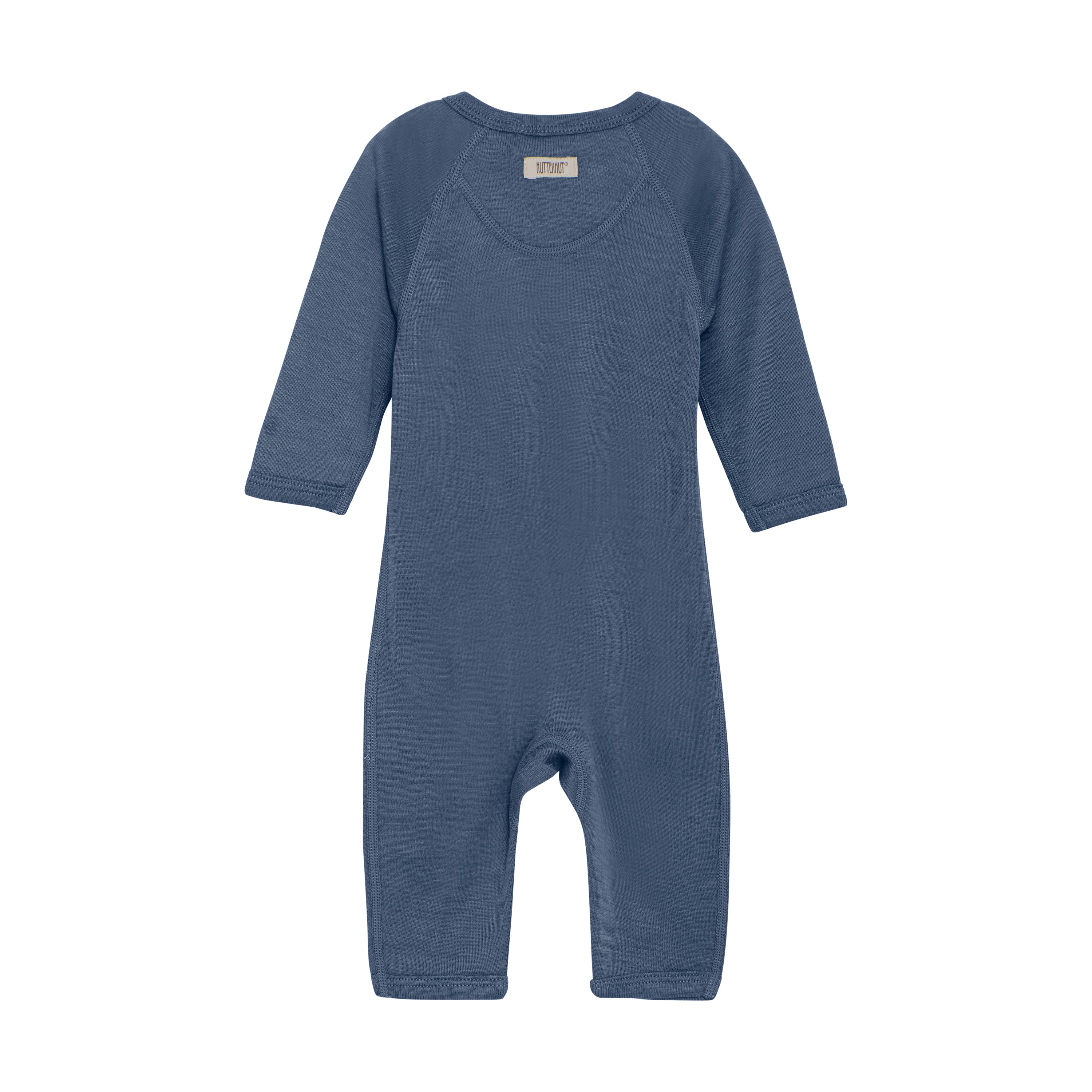Huttelihut Wolle-Seide Strampfler / Pyjama - Folkstone Gray / blau Huttelihut