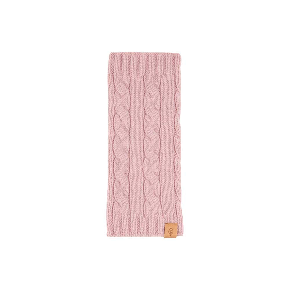 PurePure Pulswärmer Merino Kaschmit - Zopfmuster dusty rose Apu Kuntur