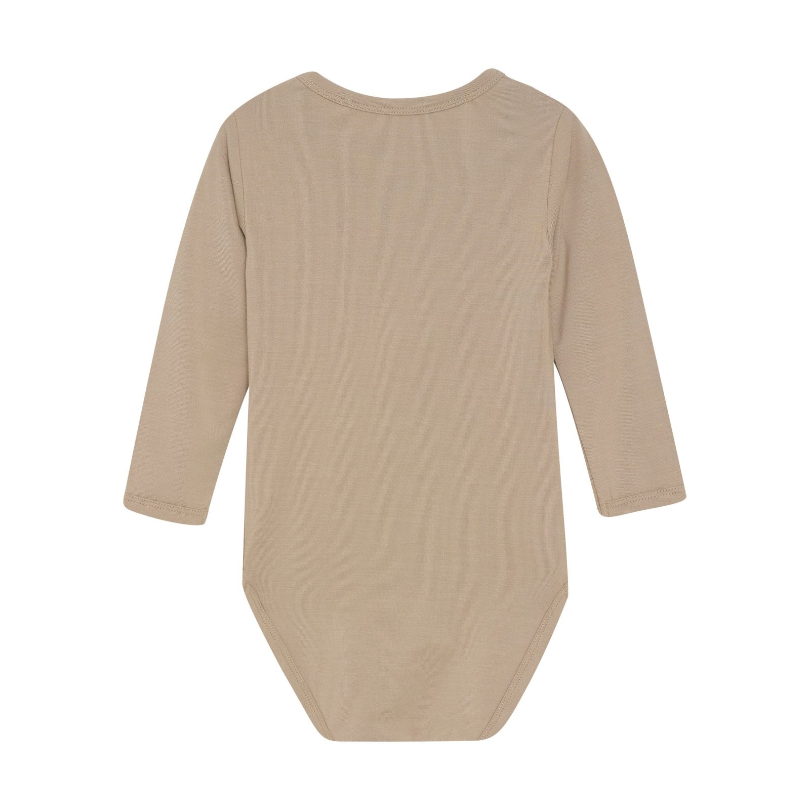 Minymo Bambusbody langarm - simply taupe Minymo