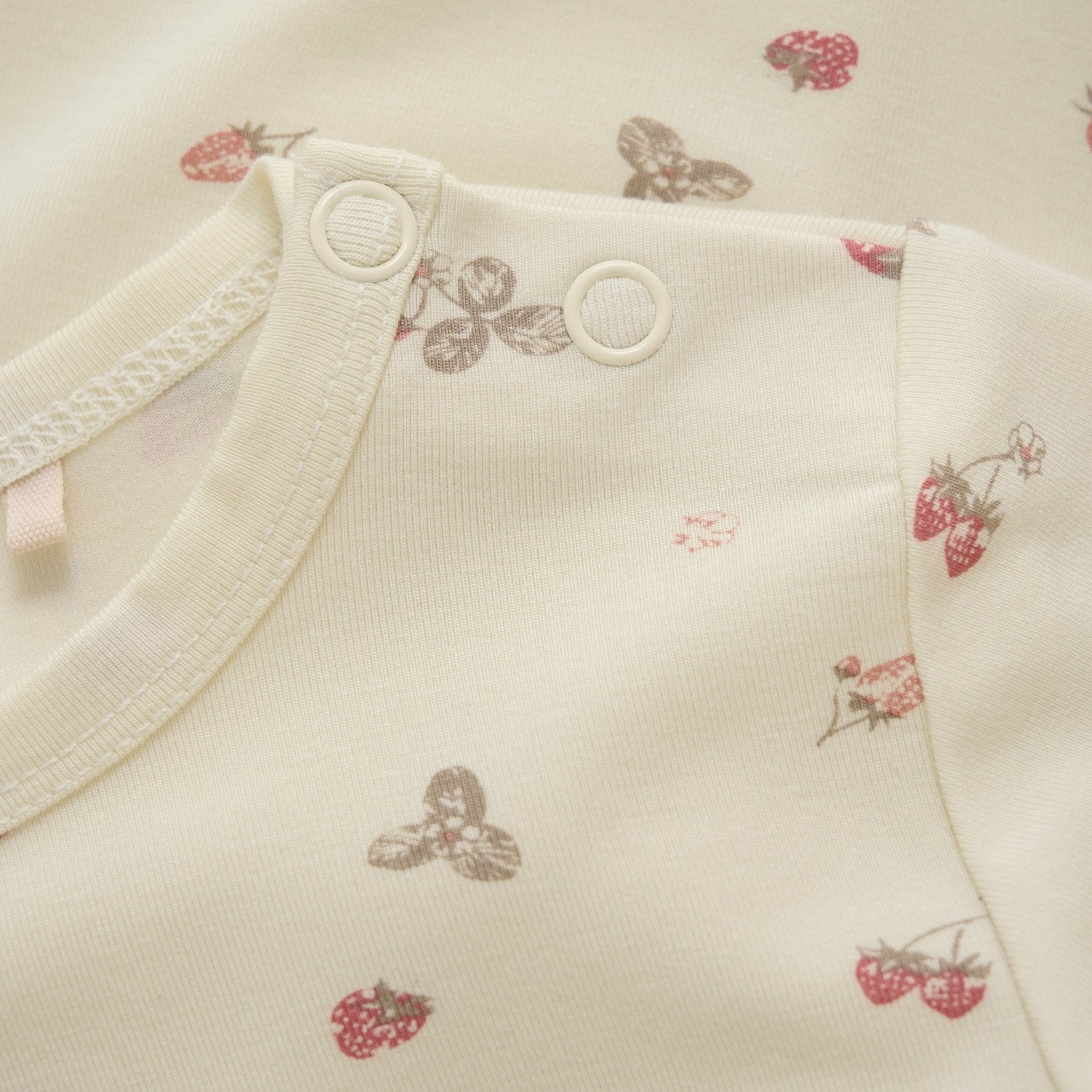 Minymo Bambusbody langarm - Strawberry Ice Minymo
