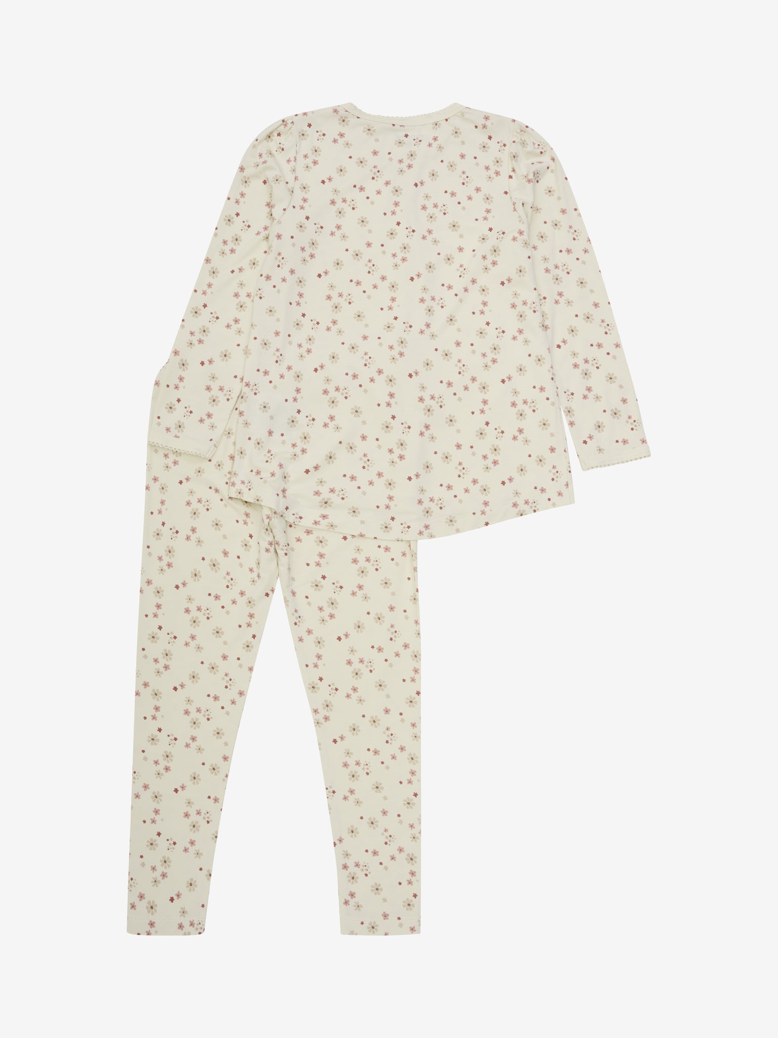 Minymo Pyjama Bamboo Dusty Ceder – Bambus Pyjama mit Blumen-Print Minymo