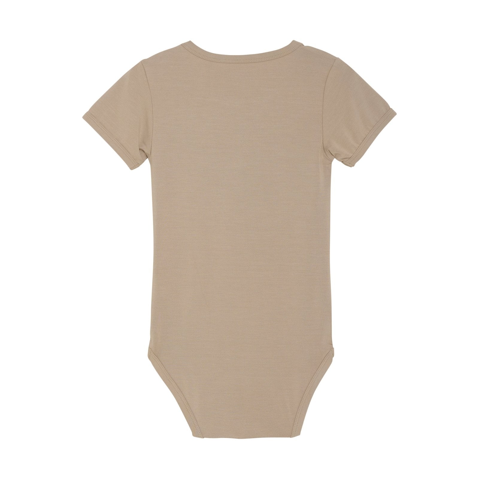 Minymo Bambusbody kurzarm - Simply Taupe - Familienbande - Minymo