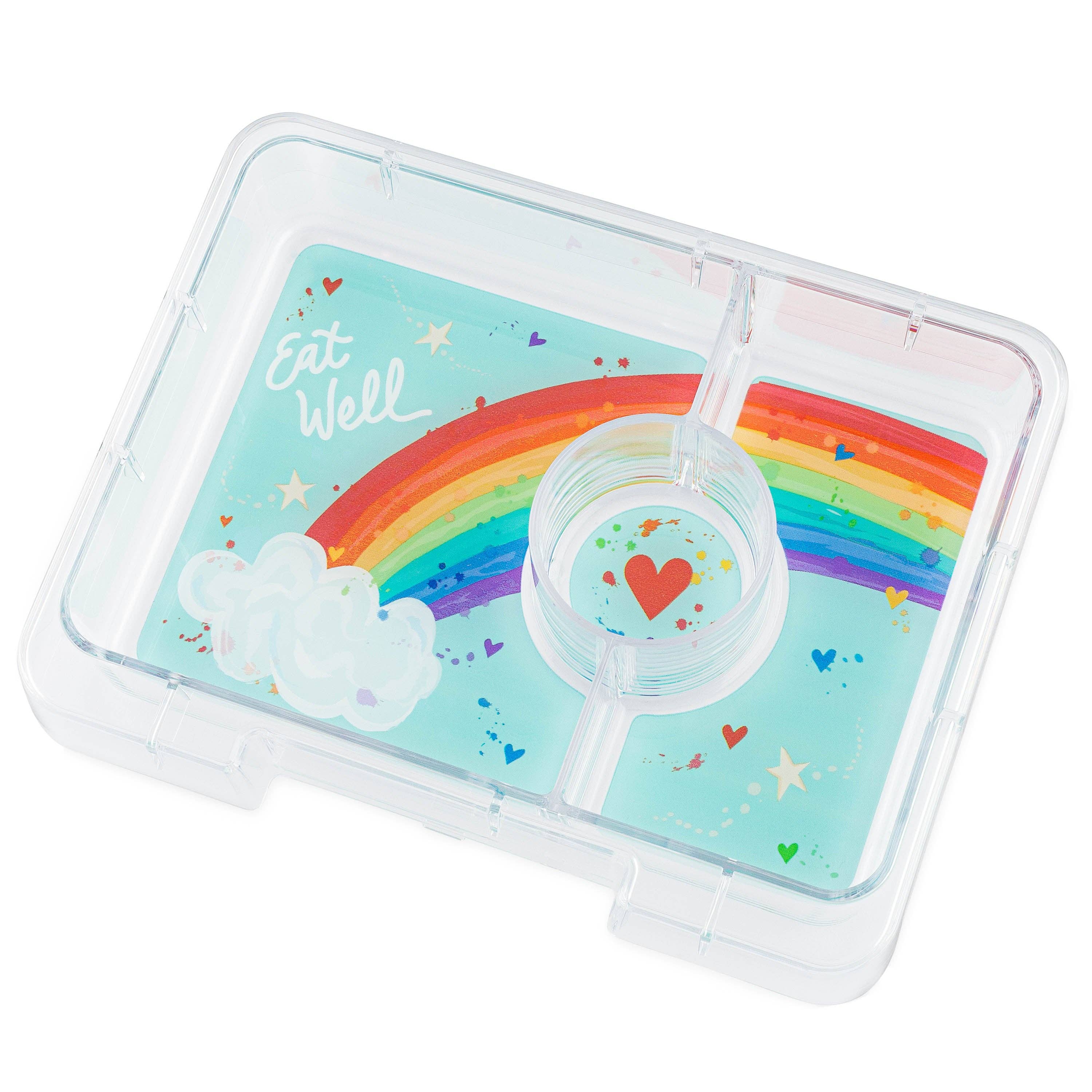 Kleine Bento-Lunchbox in Snackgrösse - Power Pink (Regenbogen) Yumbox
