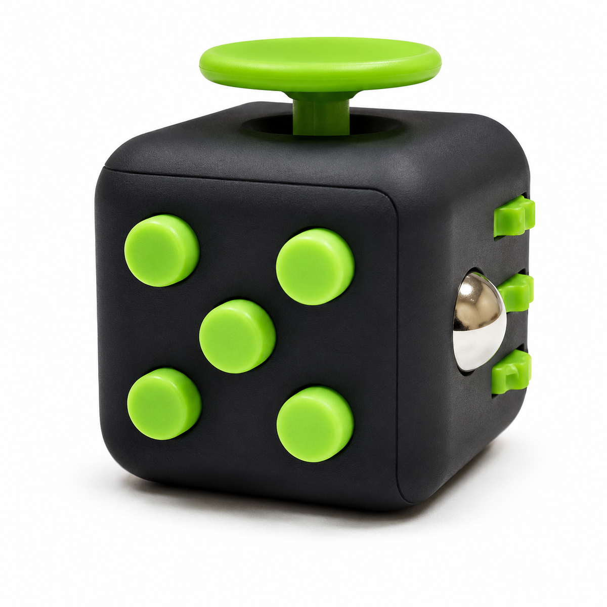 Fidget Cube – multisensorisches, taktiles Spielzeug: Schwarz & Grün Ana Wiz