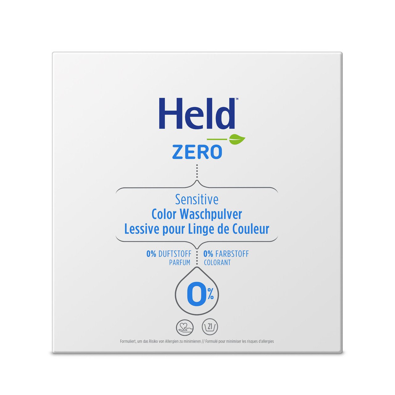 Held Waschpulver Color Zero Buntwaschmittel Sensitiv - 1.575kg held