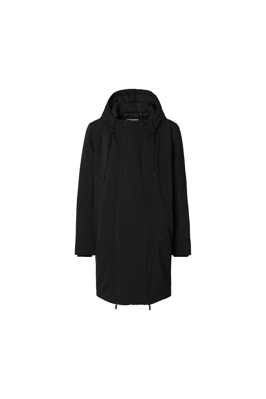 Noppies Umstandsjacke mittellang Winter 3-way - Black mamalila