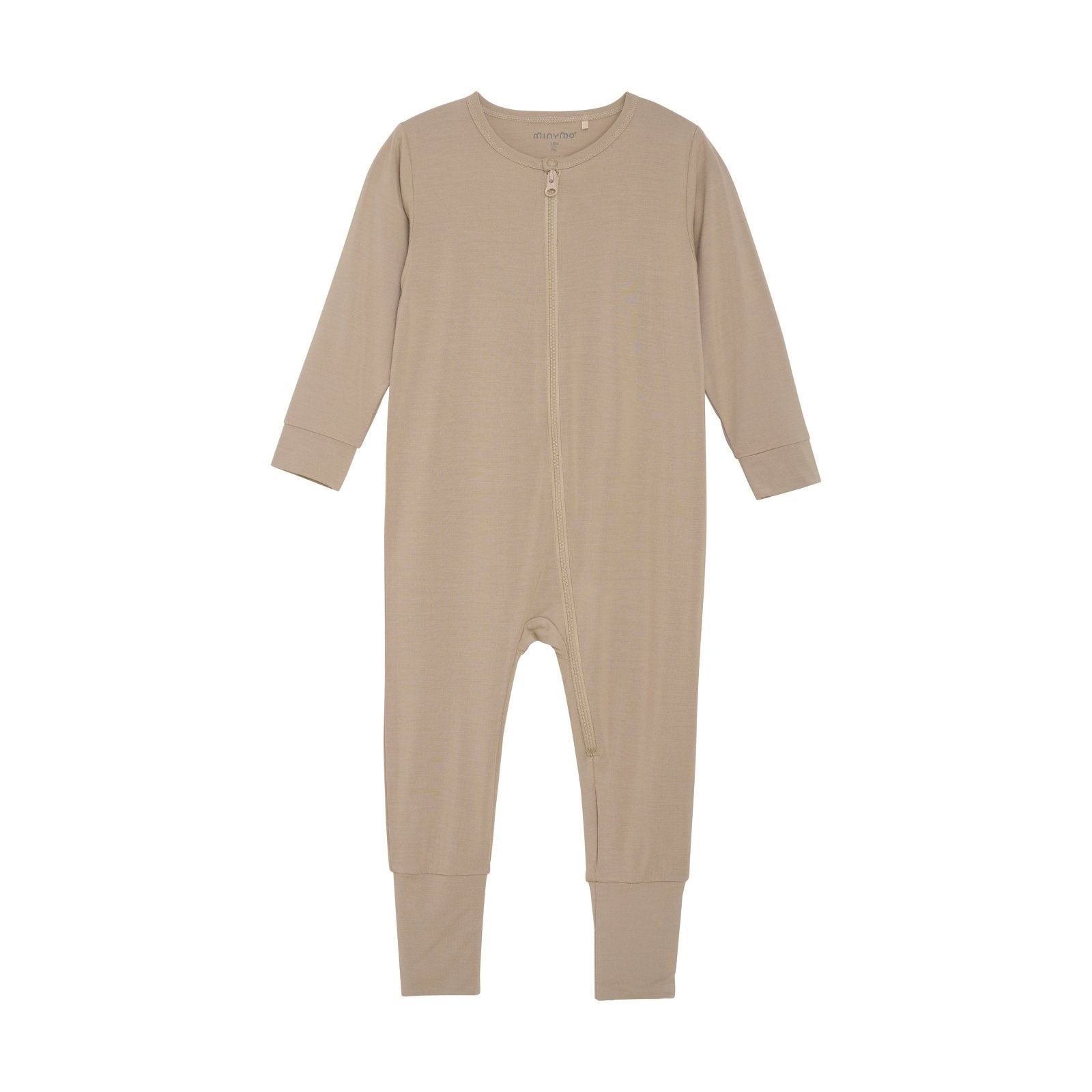 Bambus Jumpsuit / Pyjama Minymo - Warm Taupe - Familienbande - Minymo