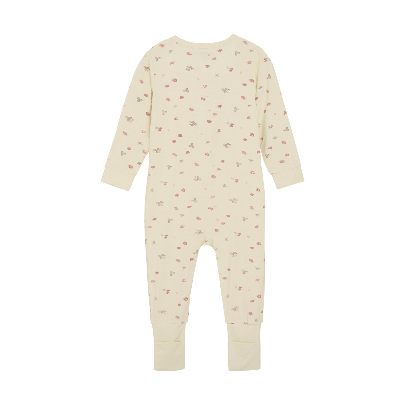 Bambus Jumpsuit / Pyjama Minymo - Strawberry Ice - Familienbande - Minymo