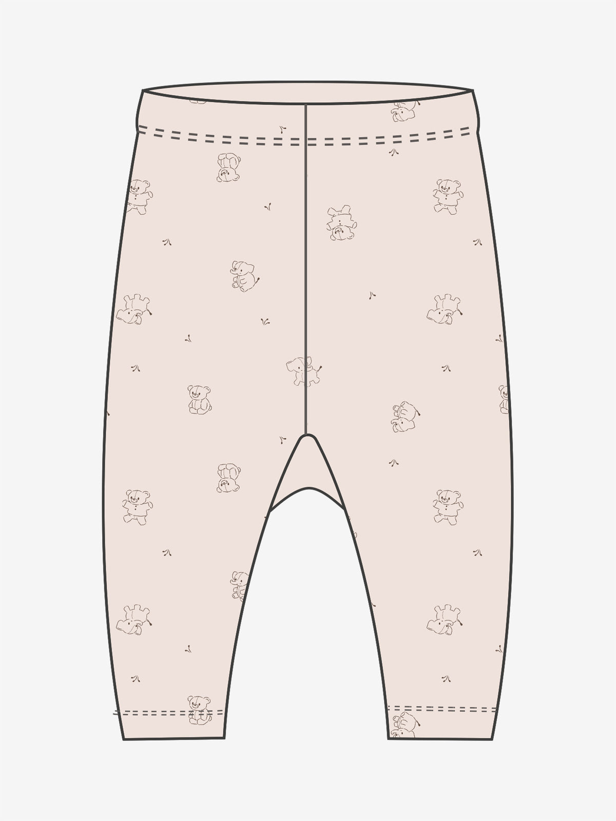 Fixoni Woll-Seide Leggings-beige Tierli