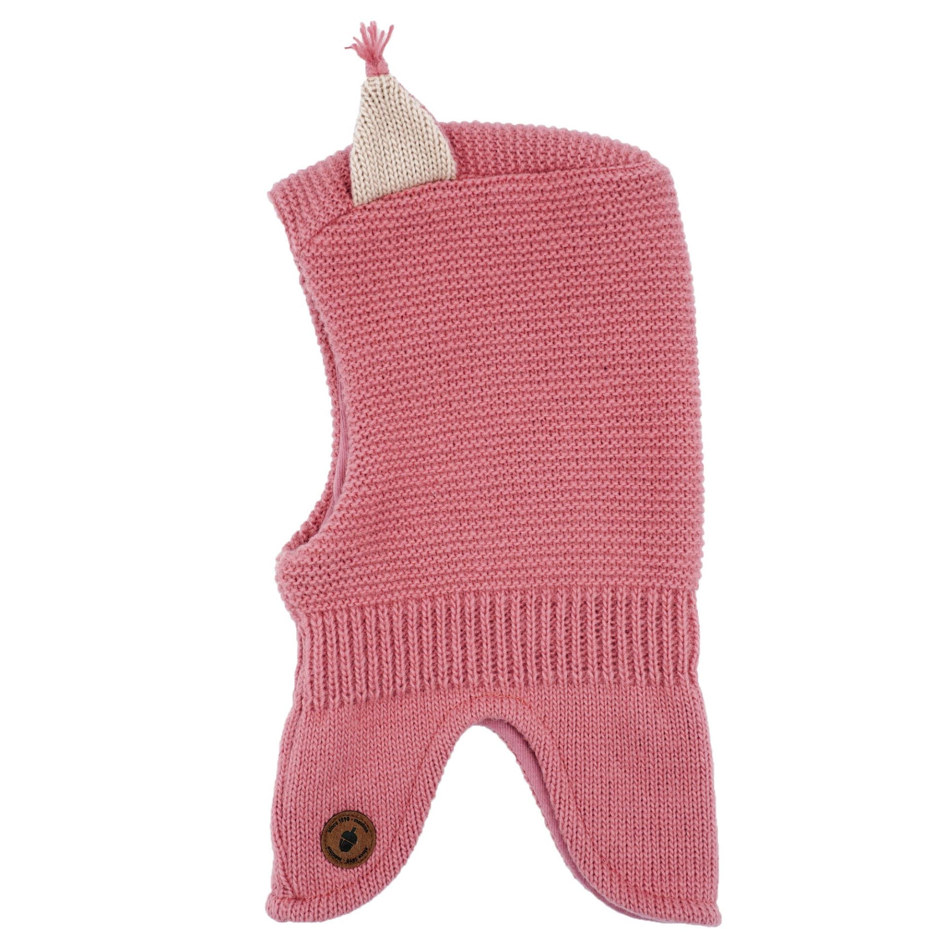 Maximo MINI GIRL-Schlupfmütze, Eichhörnchen, Quasten- lachsrosa maximo