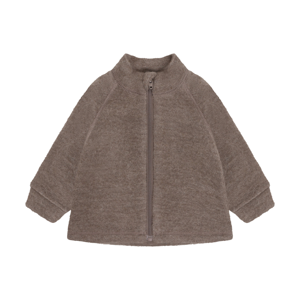 CeLaVi Softwolle Jacke aus 100 % Merinowolle - Walnuss CeLaVi