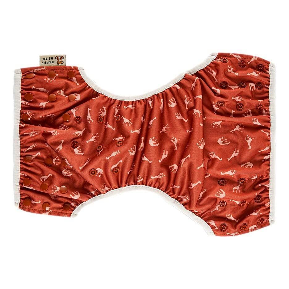 Badewindel | 0-3 Jahre | Einheitsgröße | Druckknöpfe| Savanna HappyBear Diapers