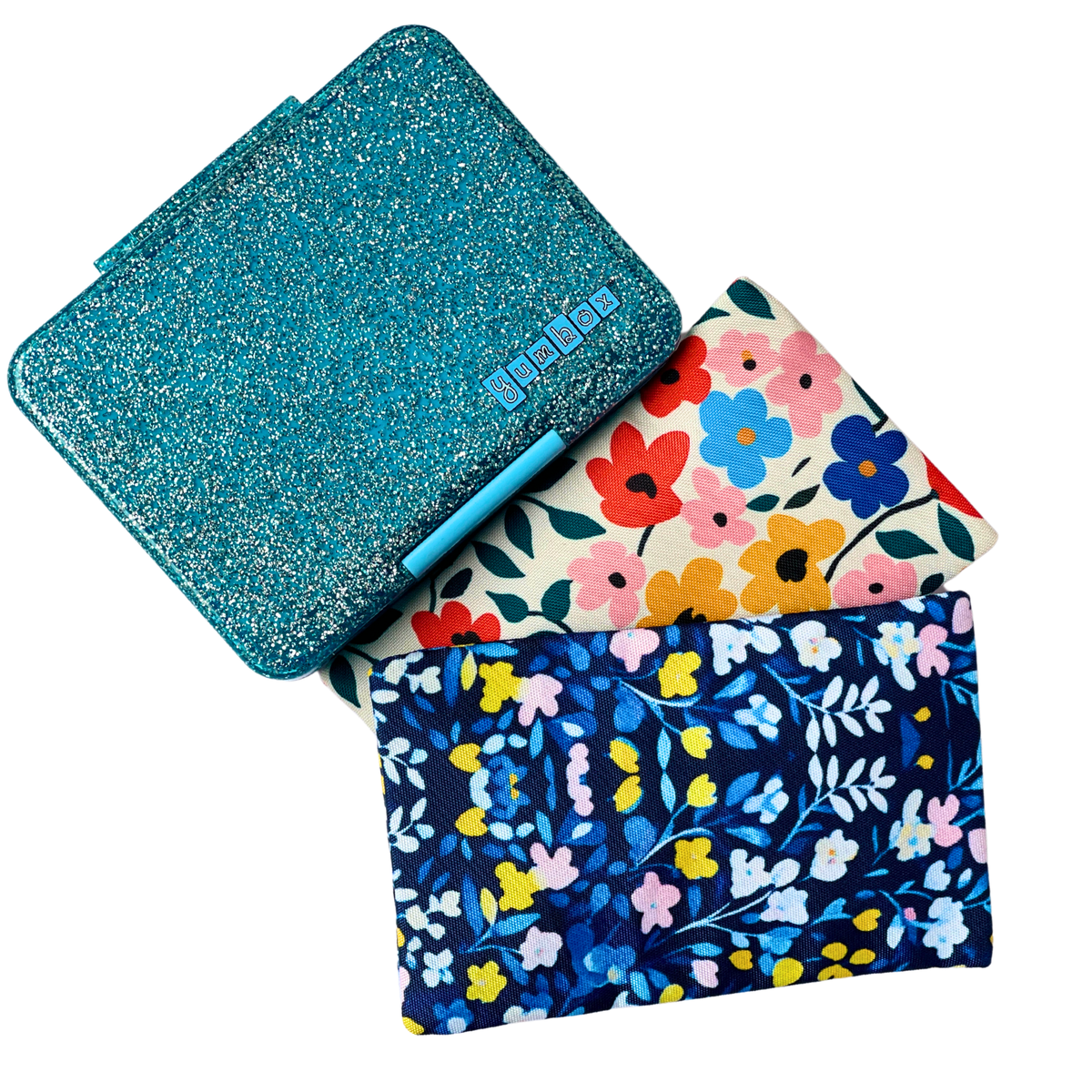 Gel-Eisbeutel in Stoffhüllen 2er-Pack - Blumenmuster Yumbox