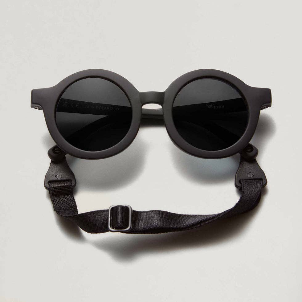 BabyMocs Biegbare, weiche Sonnenbrille — NEU!: SCHWARZ - NEU! / 1,5 JAHRE — 8 JAHRE BabyMocs