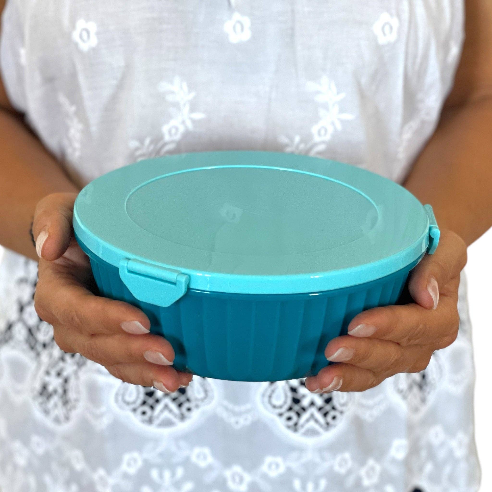 Yumbox Poke Bowl mit 3-teiliger Trennwand - Lagunenblau Yumbox