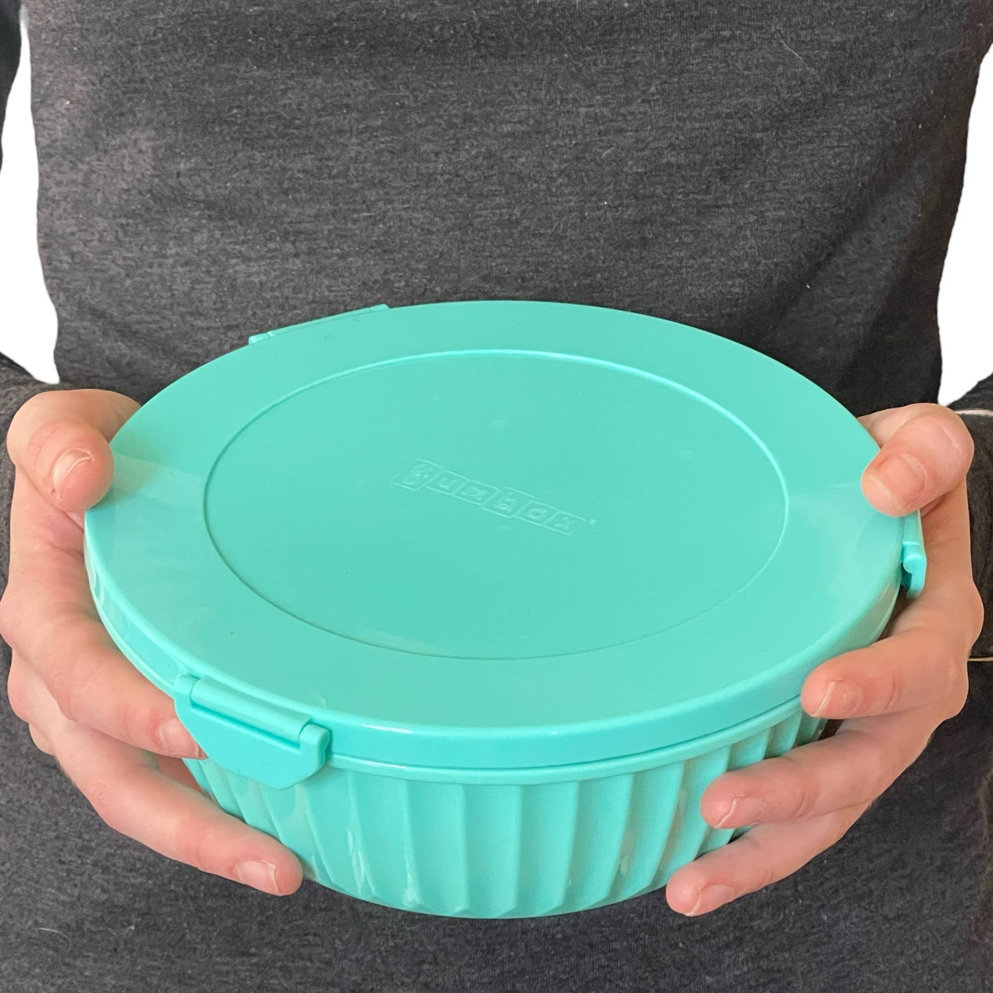 Auslaufsichere Salat-Poke-Schüssel mit 3-P-Trenner - Paradise Aqua Yumbox