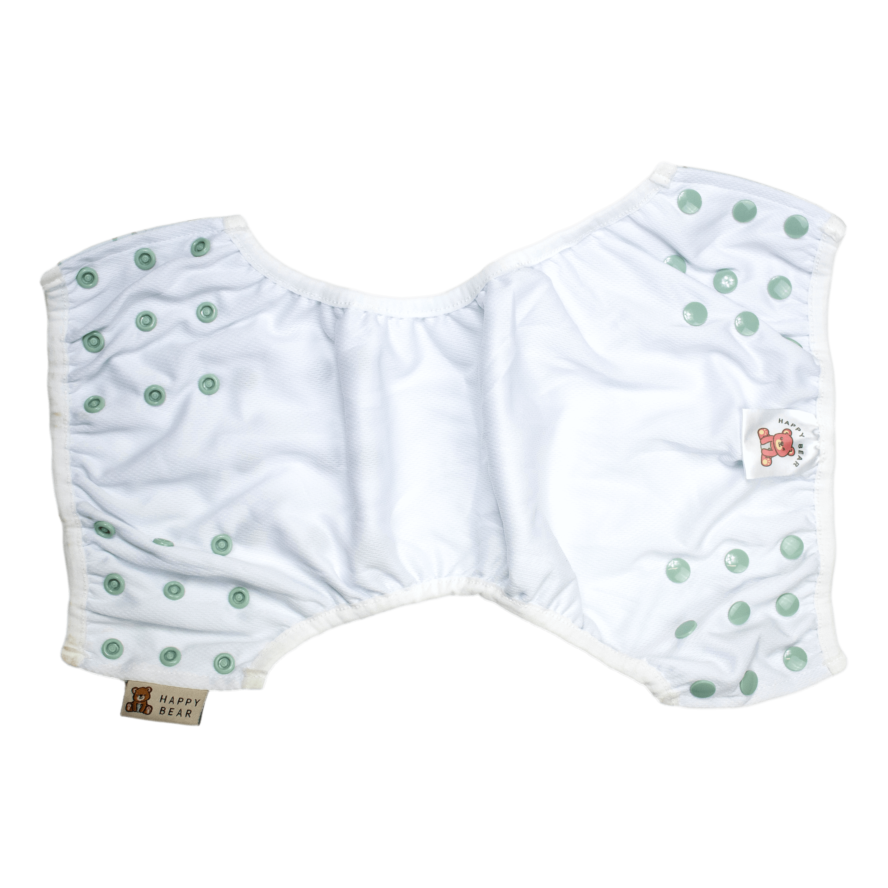Badewindel | 0-3 Jahre | Einheitsgröße |Druckknöpfe | Botanical HappyBear Diapers