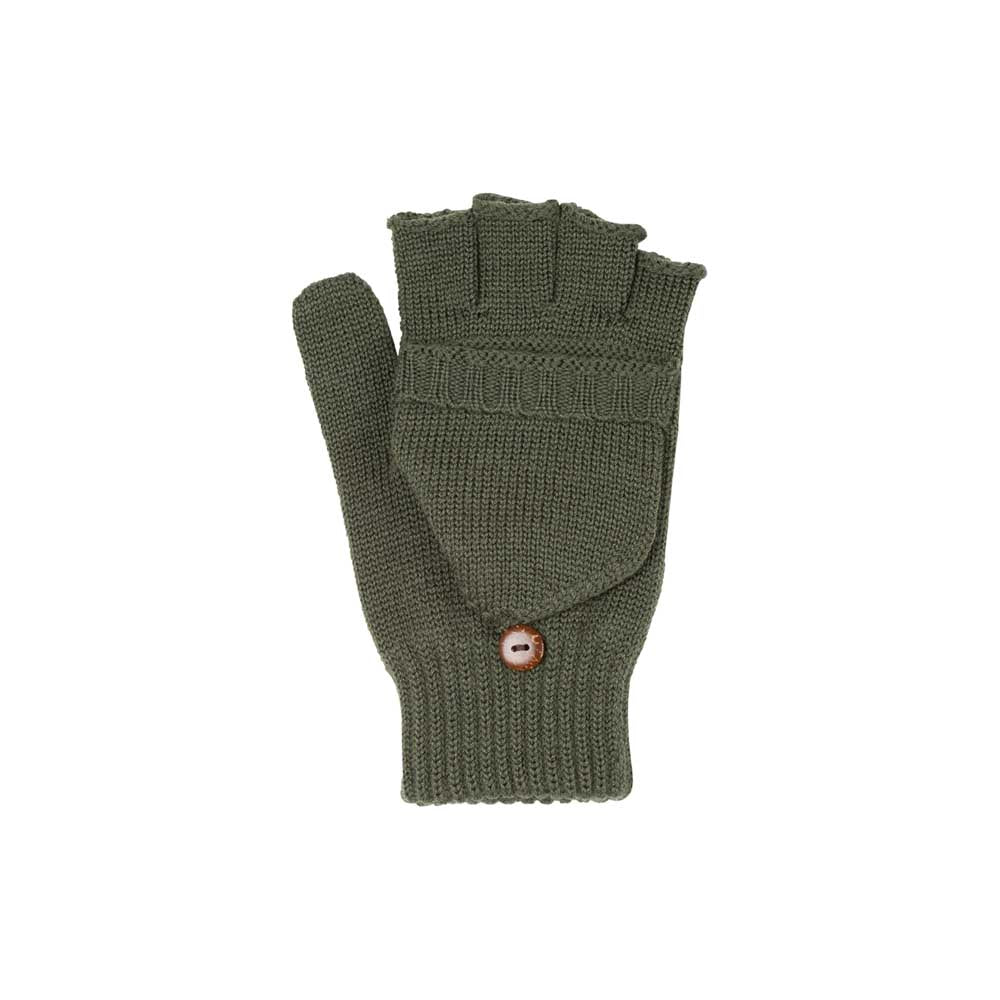 PurePure Erwachsenen Handschuhe Halbfinger mit Klappe - forest Familienbande