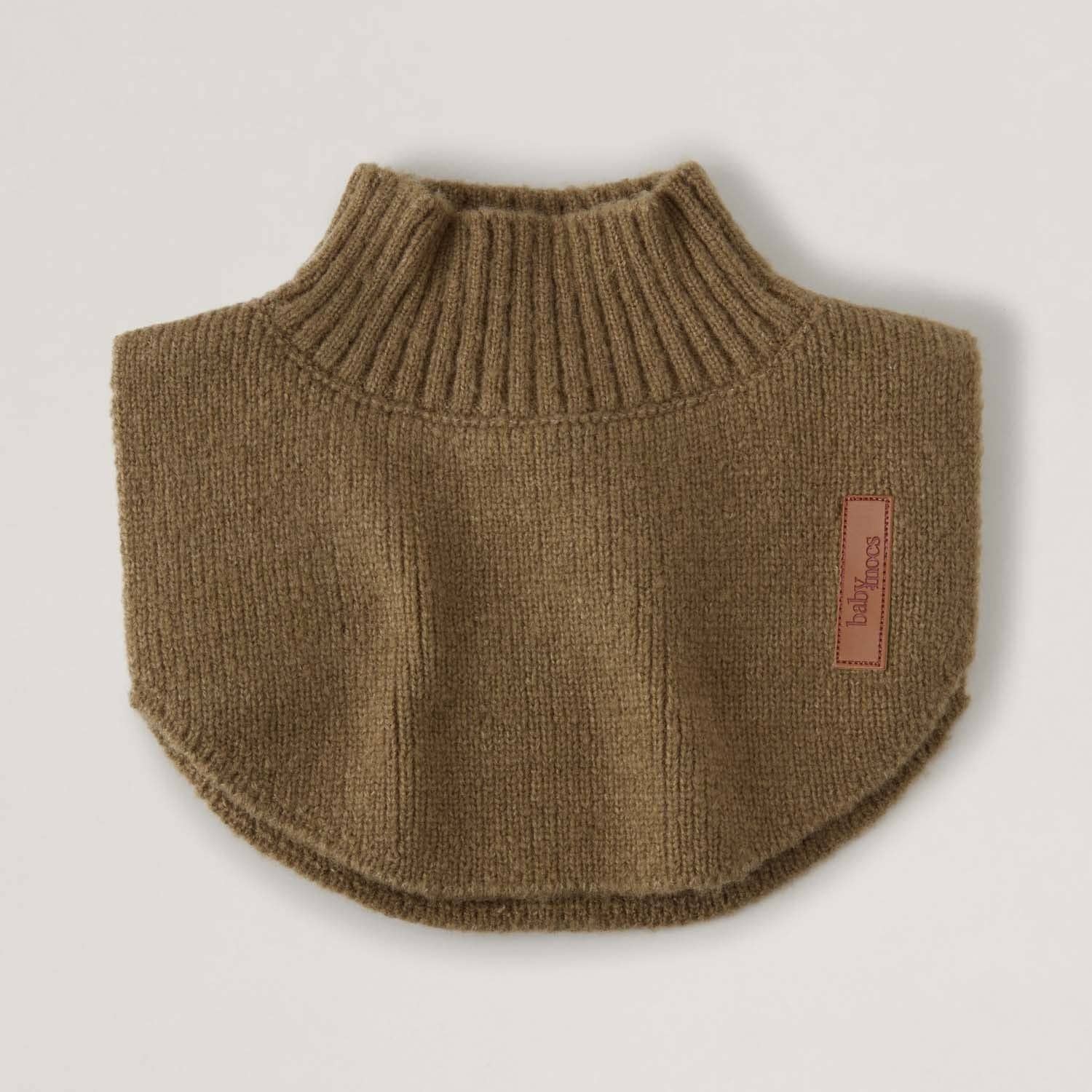Halsschmeichler aus Bio-Baumwolle Kind - olive BabyMocs