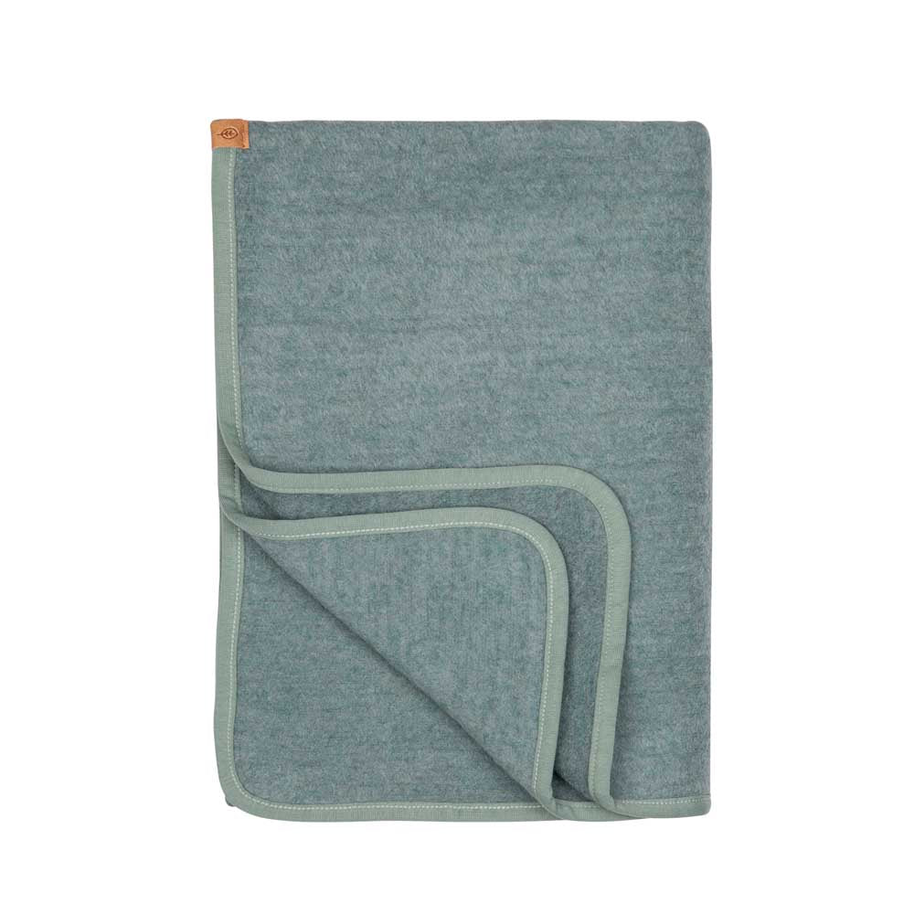 PurePure Wollfleece Decke 100x75 cm - salbei purepure
