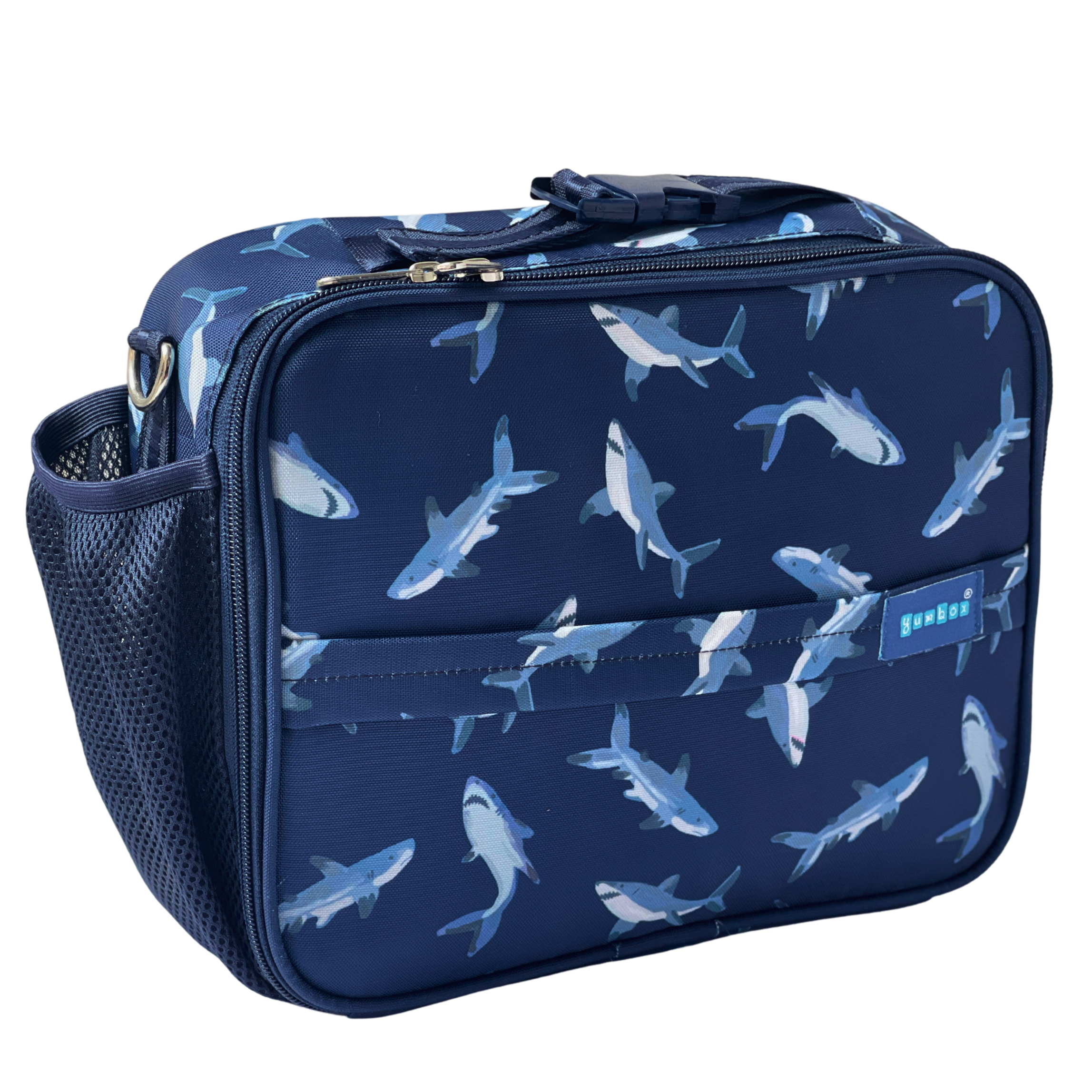 Yumbox Classic Lunch Bag – Isolierte & wasserabweisende Brotdose-Tasche mit 3 Trageoptionen - Hai Yumbox
