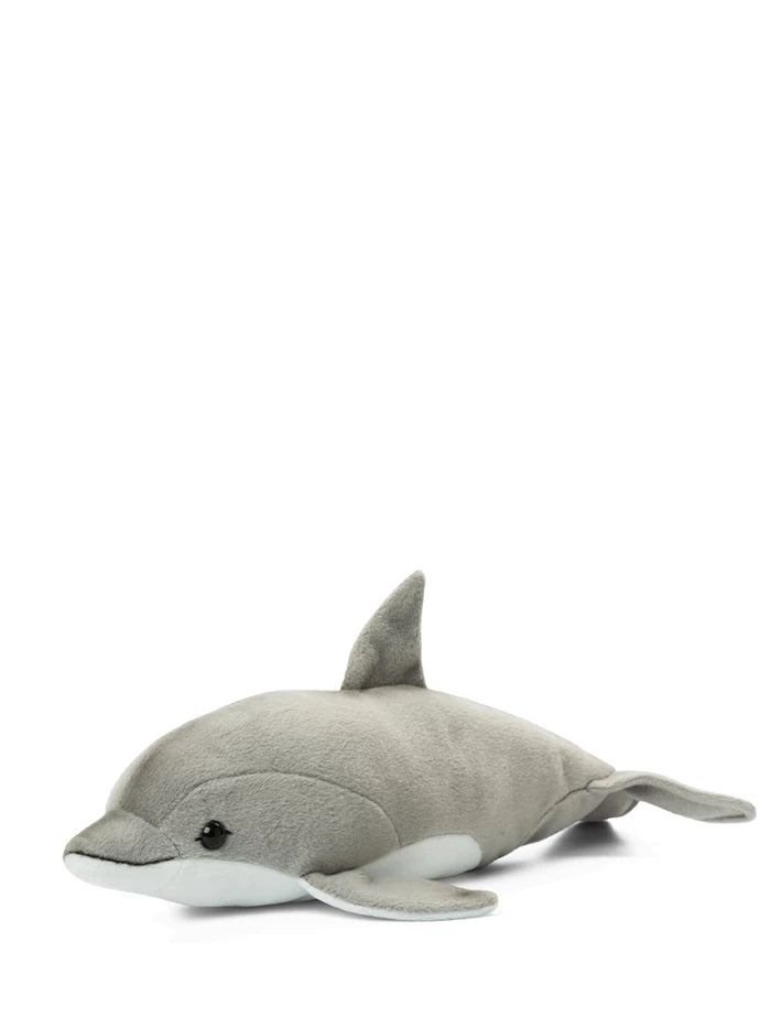 WWF Delfin grau/weiss liegend 39 cm