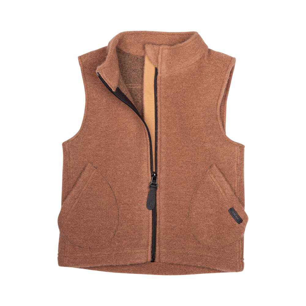 Pure Pure Woll-Walk Gilet/Weste - haselnuss purepure