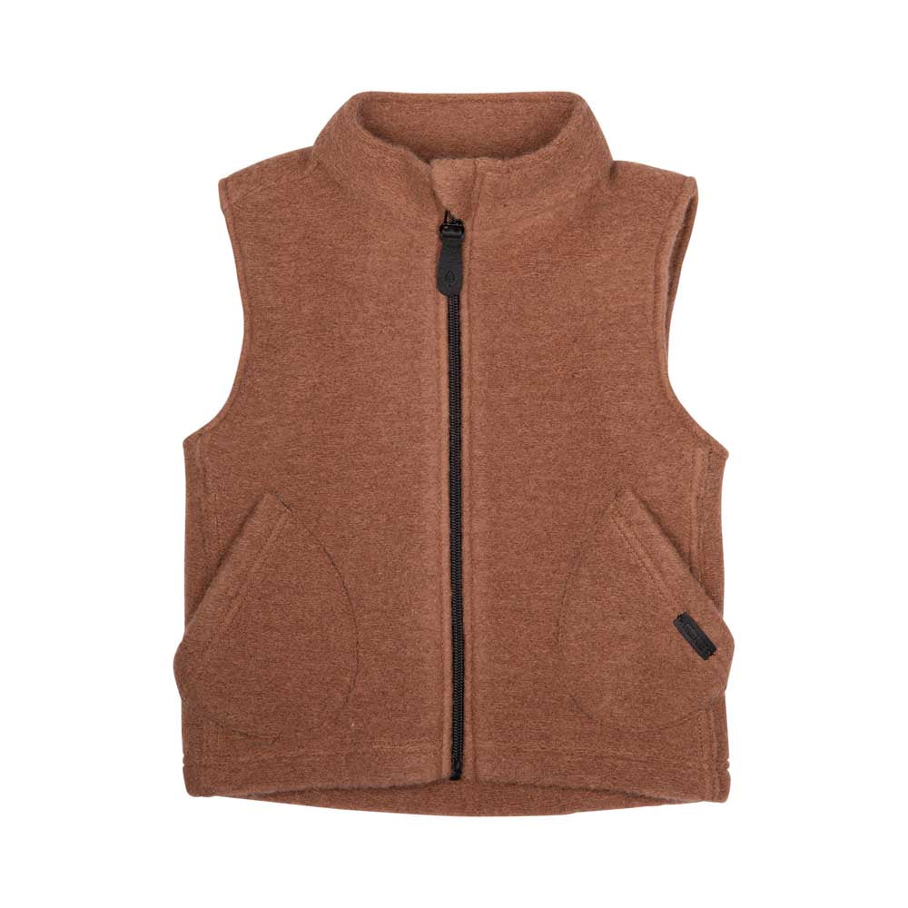 Pure Pure Woll-Walk Gilet/Weste - haselnuss purepure