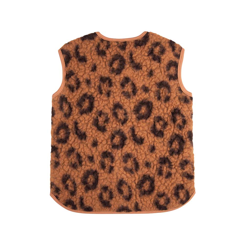 Pure Pure Plüsch Gilet / Weste LEO - mocha-braun purepure