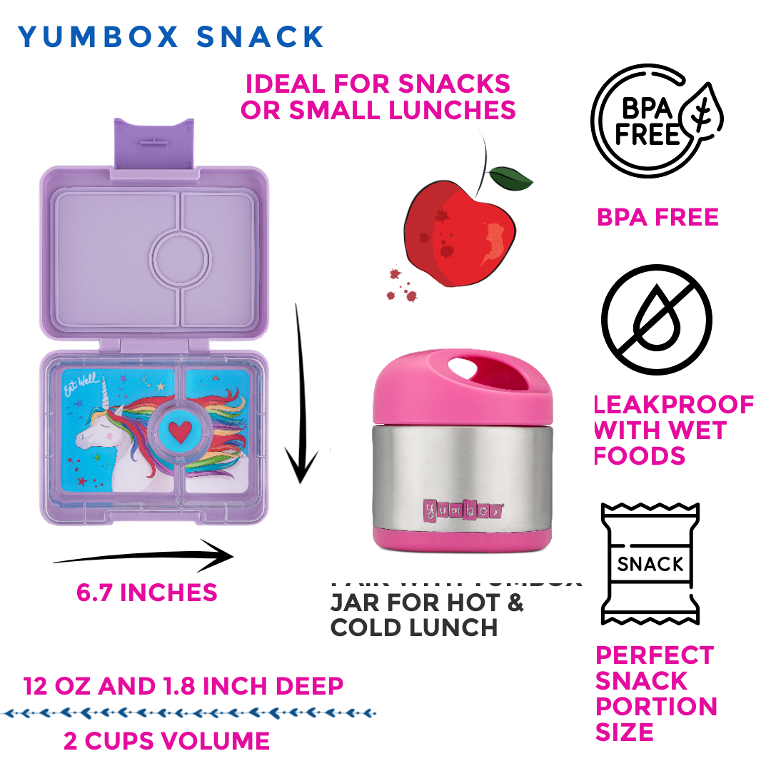 Yumbox Snack - Kleine Bento-Lunchbox: Ami Purple Swan Yumbox