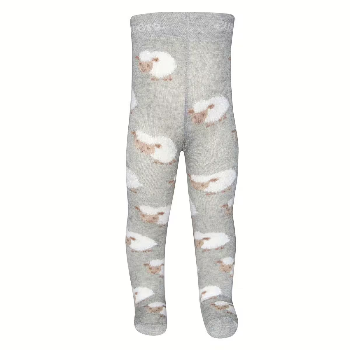 Babystrumpfhose GOTS Schäfchen - grau Ewers