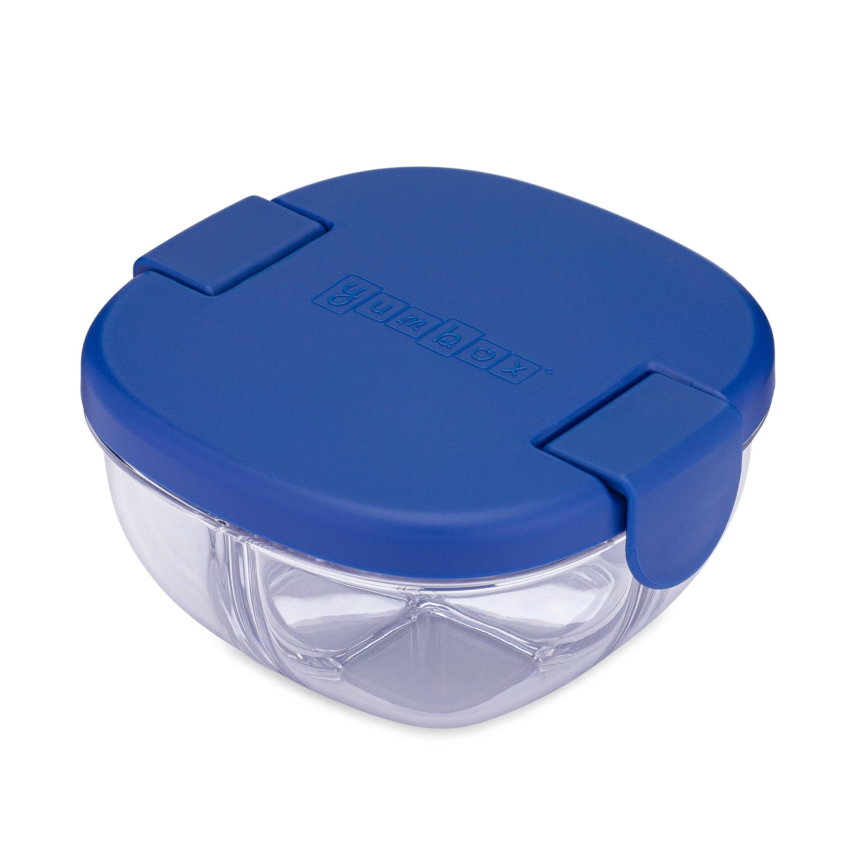 Auslaufsichere Snackschale mit 3 Fächern - Marineblau Yumbox