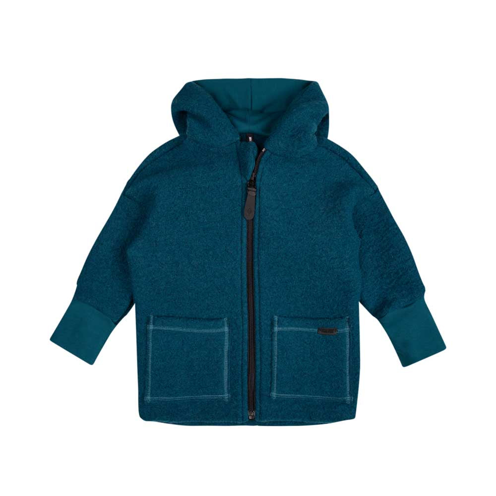 Pure Pure Wollwalk-Jacke - petrol