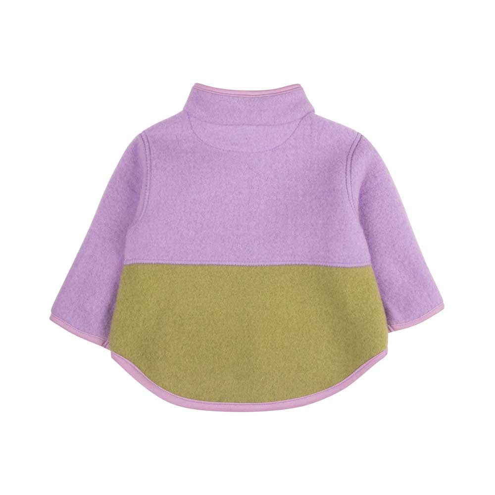 Pure Pure Woll-Fleece-Jacke Kids - lilac-green purepure