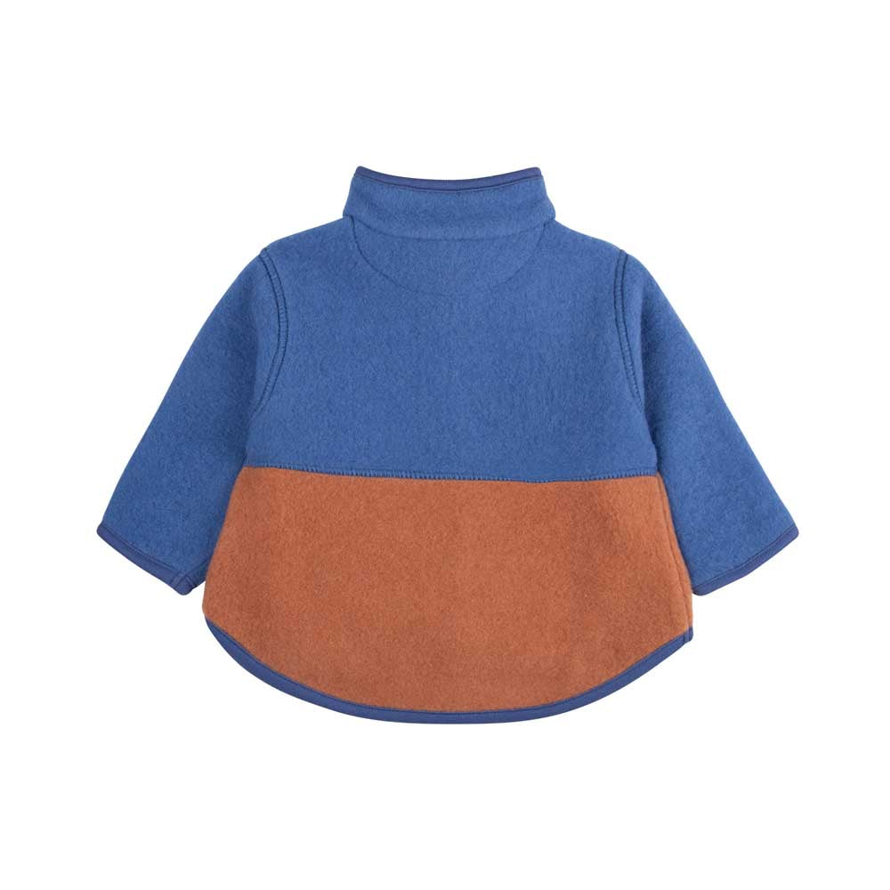 Pure Pure Woll-Fleece-Jacke - blue-mocha purepure