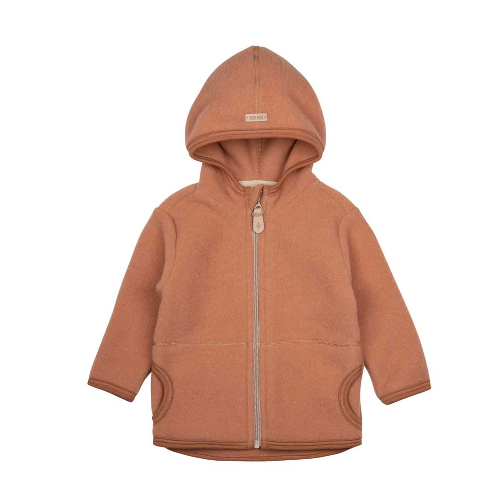 Pure Pure Woll-Fleece-Jacke - Soft karamell purepure