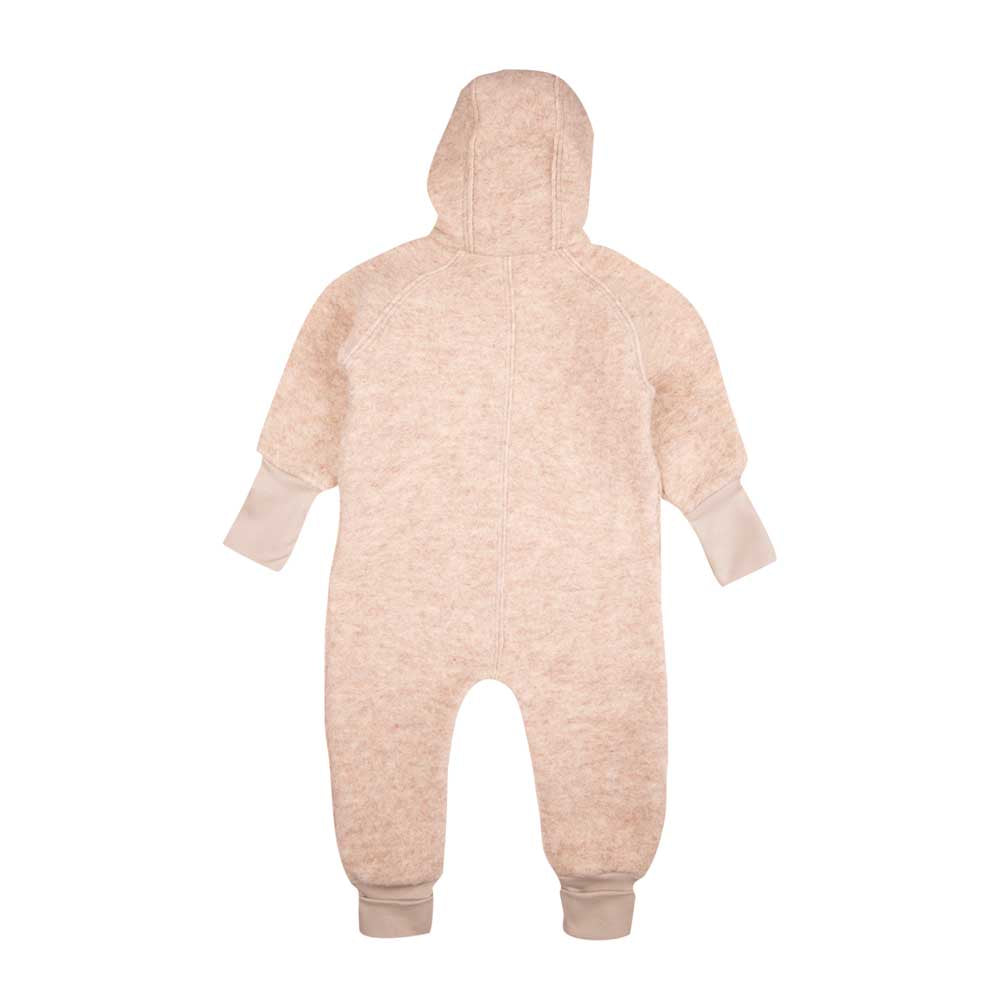 Pure Pure Wollwalk-Overall mit langem Reissverschluss - oat