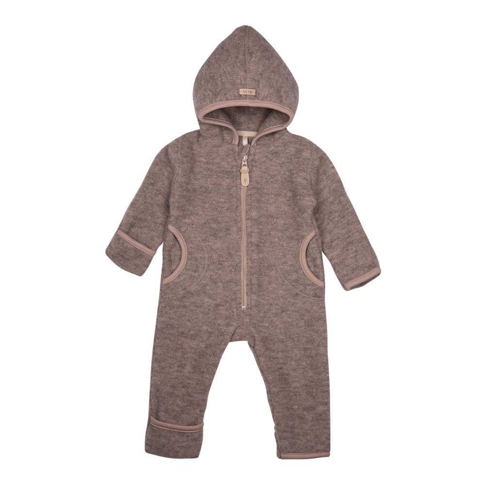 Pure Pure Woll-Fleece-Overall - stein-grau purepure