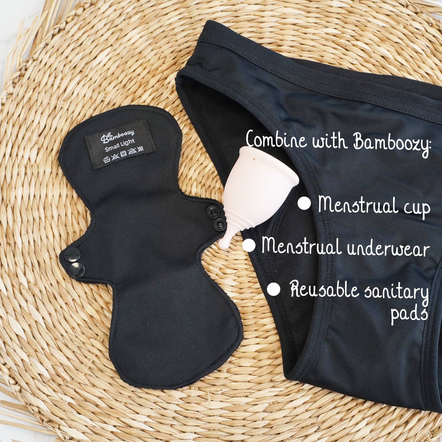 Bamboozy Menstruationsunterwäsche Style 5 Mary/Madelief: S Bamboozy x Cosmeau