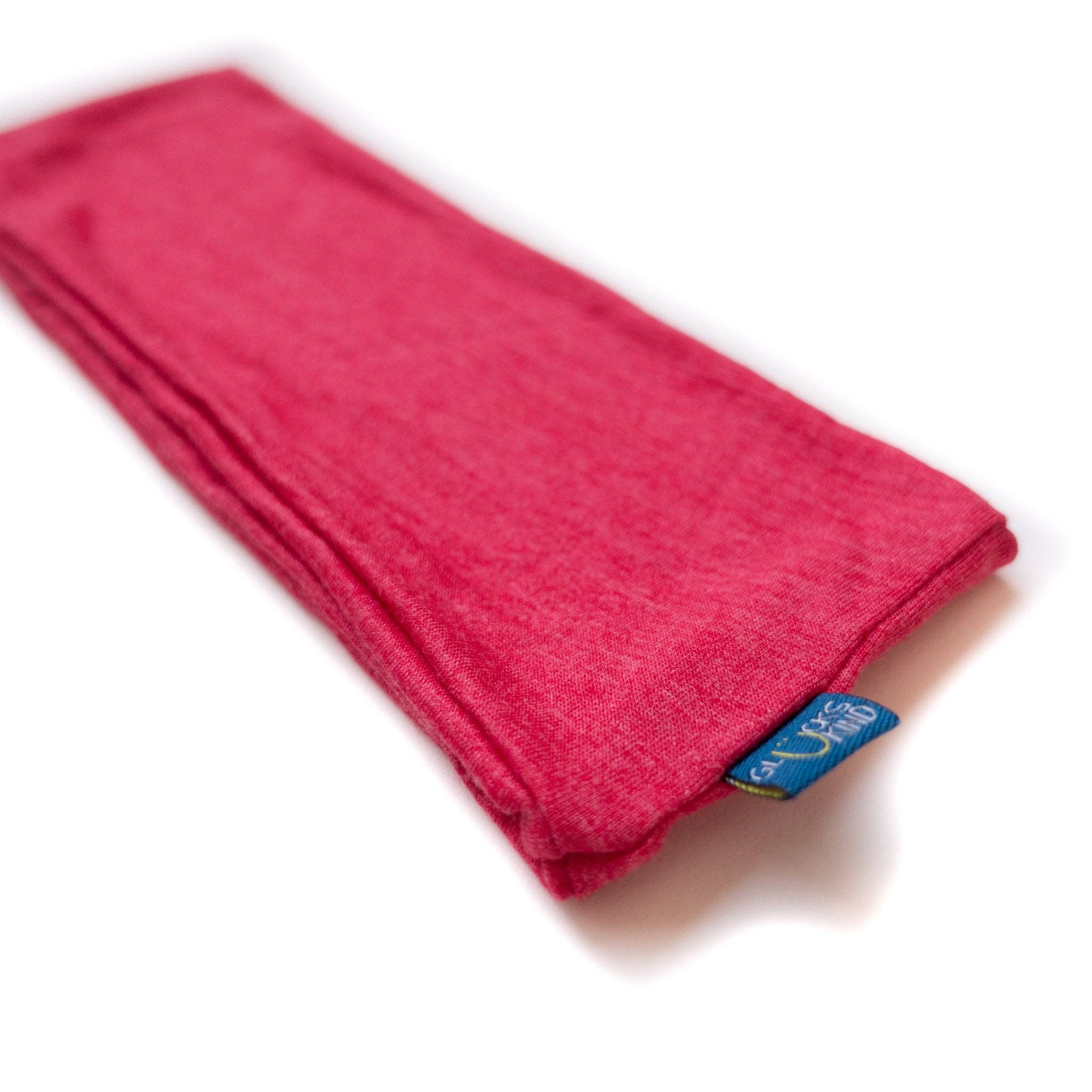 Stirnband himbeere, Merinowolle & Seide (bio/GOTS): L Glückskind