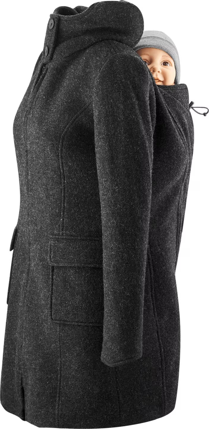 Mamalila Kapuzen-Tragemantel Vienna - Anthrazit Familienbande